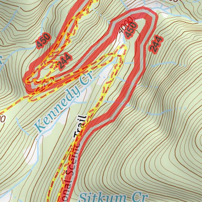 48121SE Page 80 Sauk River Topo Preview 3