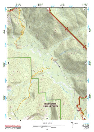 48121SE Page 89 Sauk River Topo Preview 1