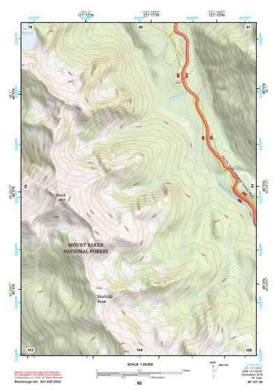 48121SE Page 92 Sauk River Topo Preview 1