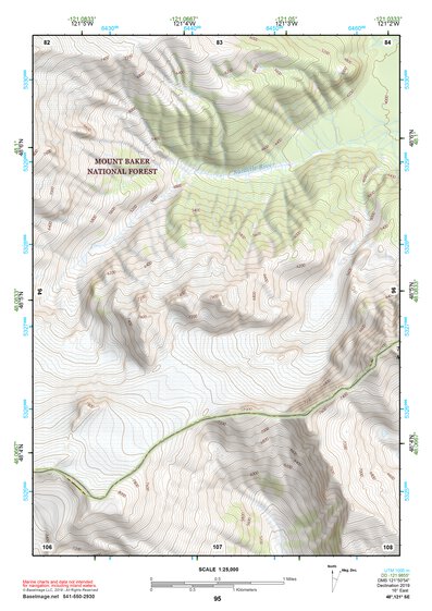48121SE Page 95 Sauk River Topo Preview 1