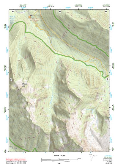 48121SE Page 99 Sauk River Topo Preview 1