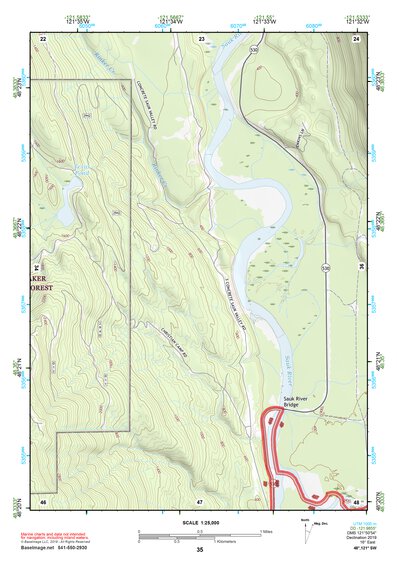 48121SW Page 35 Sauk River Topo Preview 1