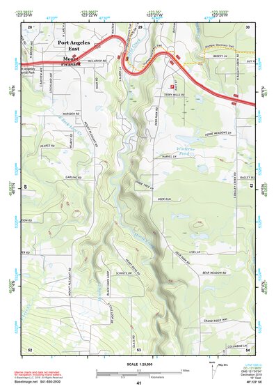 48123SE Page 41 Port Angeles Topo Preview 1