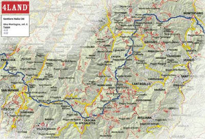 4LAND Srl 05 - S.I. CAI, tappe L11-L12 (Vol.06 Idea Montagna) digital map