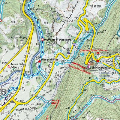 4LAND Srl 142 4LAND Valle dei Laghi Alto Garda (south side) (ed.2022) digital map