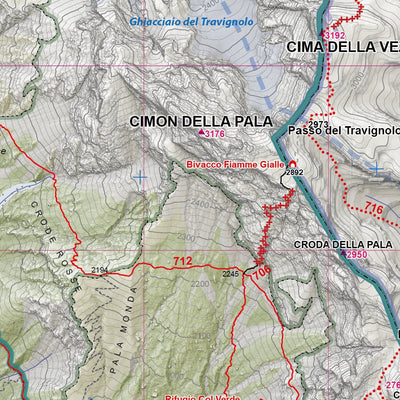 4LAND Srl 4LAND 154 Parco Nat Paneveggio Pale di San Martino (north side) digital map