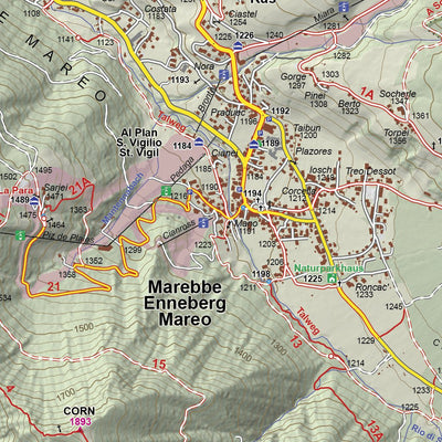 4LAND Srl 4LAND 183 Val Badia Gadertal (north side) digital map