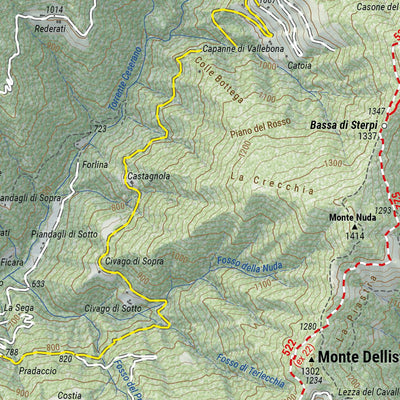 4LAND Srl Appennino Tosco - Emiliano 4LAND 208 (Est) digital map