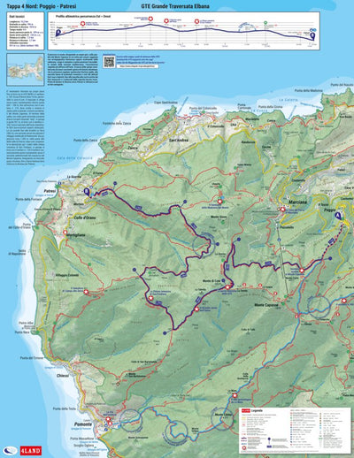 4LAND Srl Elba GTE, Tappa 4A Nord (Poggio - Patresi) digital map