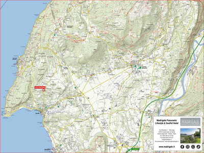 4LAND Srl Hotel Madrigale Garda percorsi trekking e bike 2024 digital map