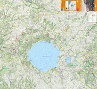 4LAND Srl Lago di Bracciano Martignano - Carta ufficiale del Parco 2023 - 4LAND 402 digital map