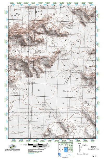 (60143e1) Page 032 Bering Glacier - West Preview 1