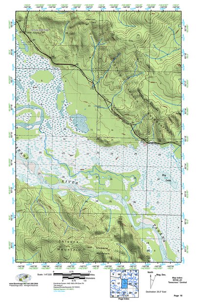 (63142a1) Page 018 Tanacross - Central Map by BaseImage Publishing ...