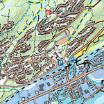 Bodø naturgeografisk turkart Physical geography hiking map of Bodø Preview 3