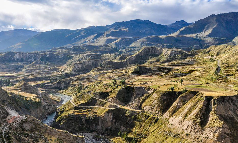  Panoramic view in the Colca Canyon, Peru 