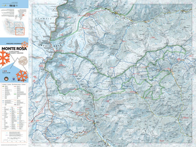 Monte Rosa Winter map 1:25000 Preview 1