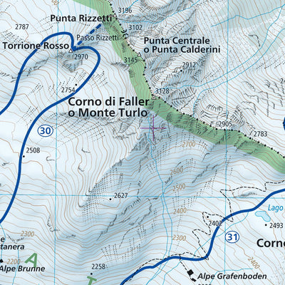 Monte Rosa Winter map 1:25000 Preview 2