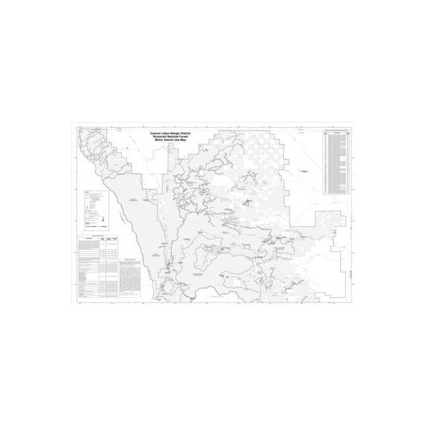 Roosevelt NF - Canyon Lakes Ranger District (North Half) - MVUM