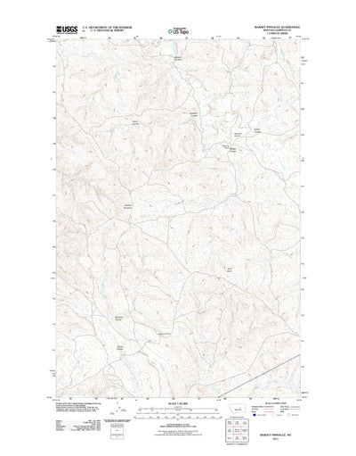 Barney Pinnacle, MT (2011, 24000-Scale) Preview 1