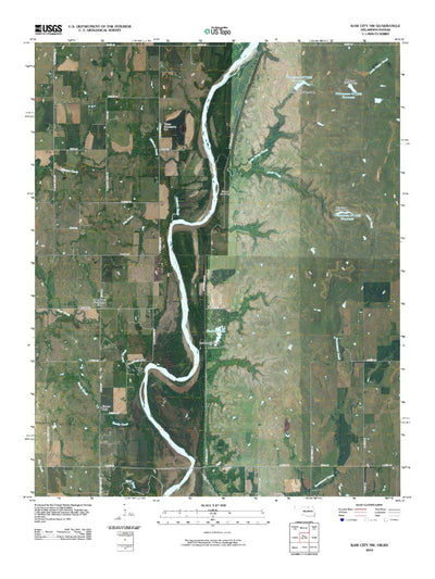 Kaw City NW, OK-KS (2010, 24000-Scale) Preview 1