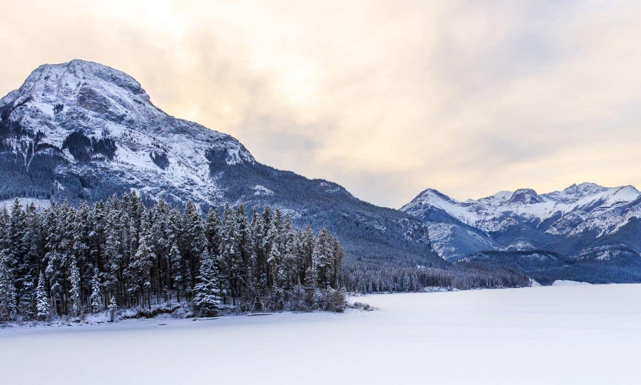 Mountains covered in snow