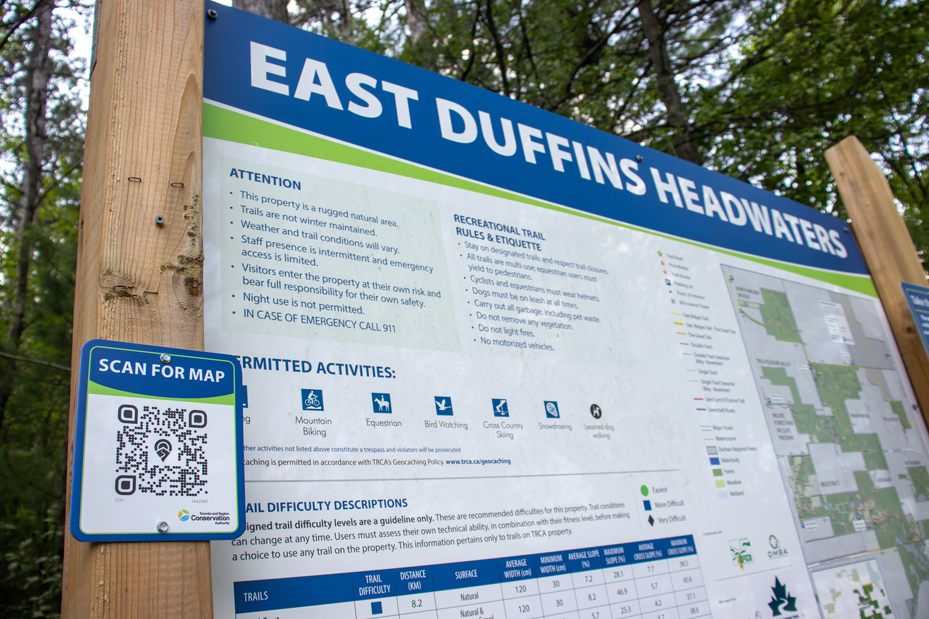 East Duffins Headwaters Trailhead map