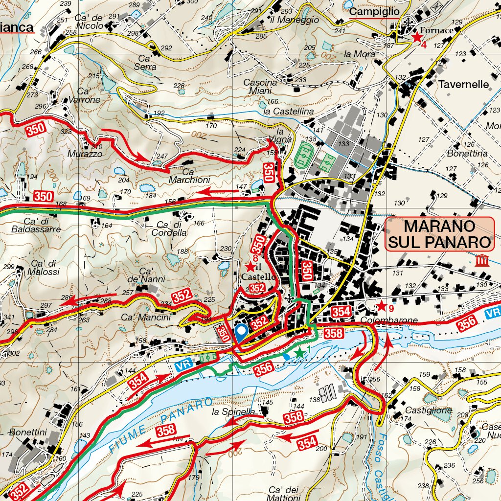 Terre di Castelli Mappa dei Percorsi - Terre Castelli Preview 1 