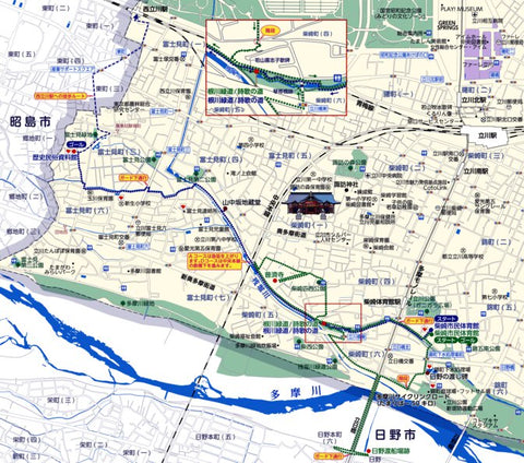 株式会社中央ジオマチックス たちかわウォーキングマップ（立川市ウォーキングマップ）A,Dコース digital map