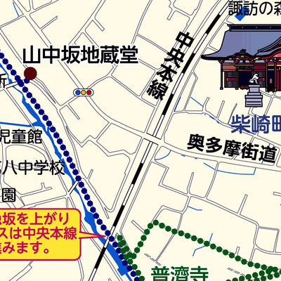 株式会社中央ジオマチックス たちかわウォーキングマップ（立川市ウォーキングマップ）A,Dコース digital map