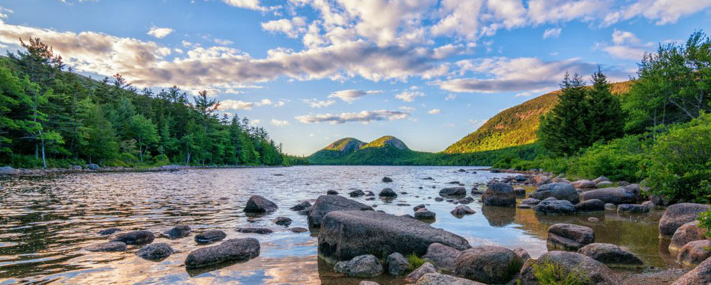 Jordan Pond at Acadia National Park, Maine, USA