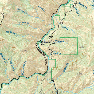 McCall, Idaho Trail Map Preview 3