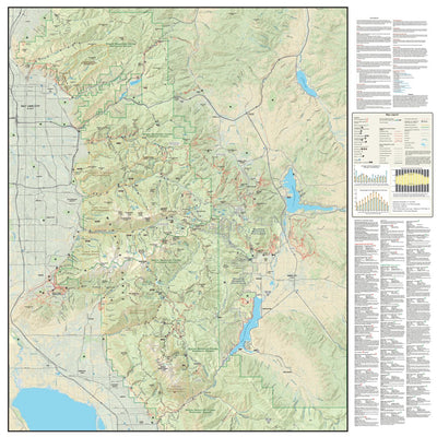 Adventure Maps, Inc. Salt Lake City/Wasatch Range, Utah Trail Map digital map