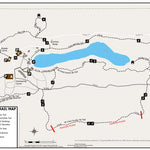 Aitkin County Long Lake Conservation Center Hiking & XC-Ski Trail Map digital map