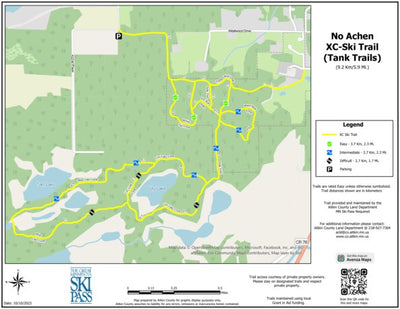 Aitkin County No Achen XC-Ski Trails (Tank Trails) digital map