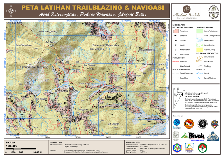 Gn. Pipisan Jejak 1 Akademi Pendaki Map by Akademi Pendaki | Avenza Maps