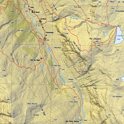 St Moritz, Piz Bernina Map Preview 2