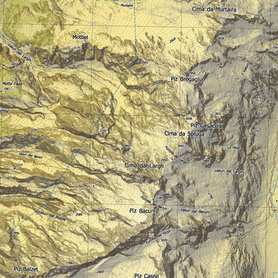 St Moritz, Piz Bernina Map Preview 3