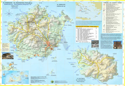 Anavasi editions Kimolos, Cyclades digital map