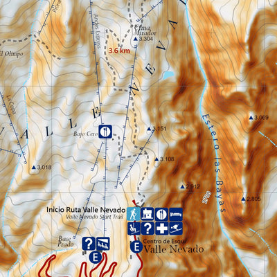 Andes Profundo Cerro Plomo La Parva digital map
