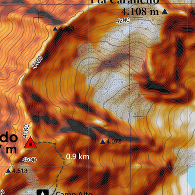 Andes Profundo El Morado digital map