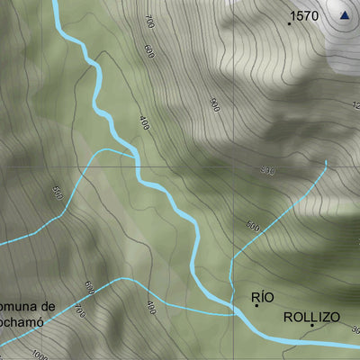 Andes Profundo Rio Rollizo digital map