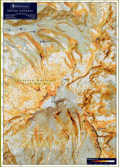 Andes Profundo Volcan Callaqui digital map
