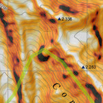 Andes Profundo Volcan Callaqui digital map