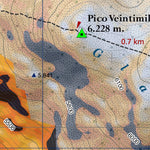 Andes Profundo Volcan Chimborazo digital map
