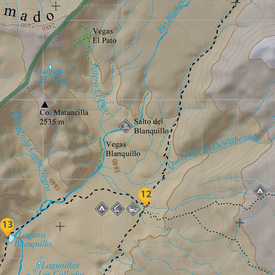 Andeshandbook Radal 7 Tazas y Altos de Lircay (Lado A) digital map