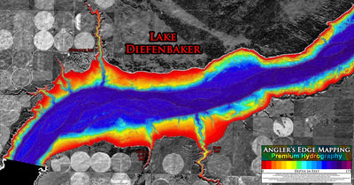 Angler's Edge Mapping AEM Lake Diefenbaker, Hitchcock Bay bundle exclusive