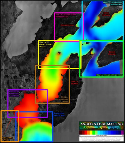 Angler's Edge Mapping AEM Lake Winnipeg: Hecla-Grindstone-Riverton 2023 (Bundle) bundle