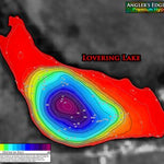 Angler's Edge Mapping AEM Lovering Lake digital map