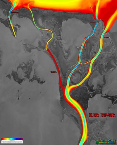Angler's Edge Mapping AEM Lower Red River: Outlet Channels bundle exclusive