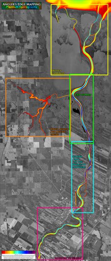 Angler's Edge Mapping AEM Lower Red River: Overview (FREE) bundle exclusive